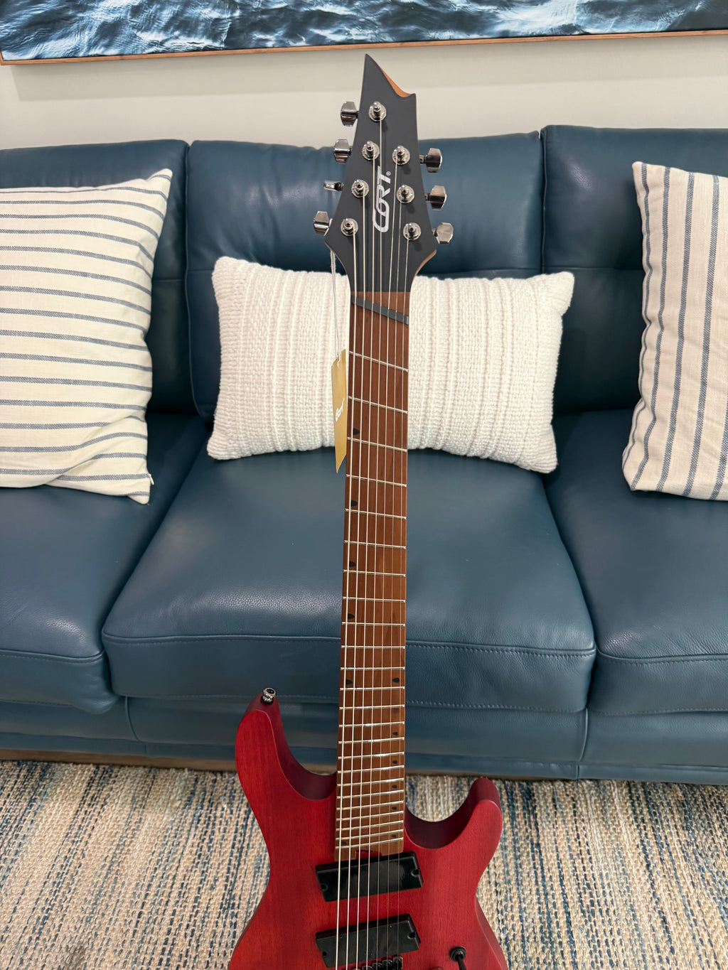 KX Series Multi-Scale 7-String Electric Guitar, Open Open Pore Mahogany