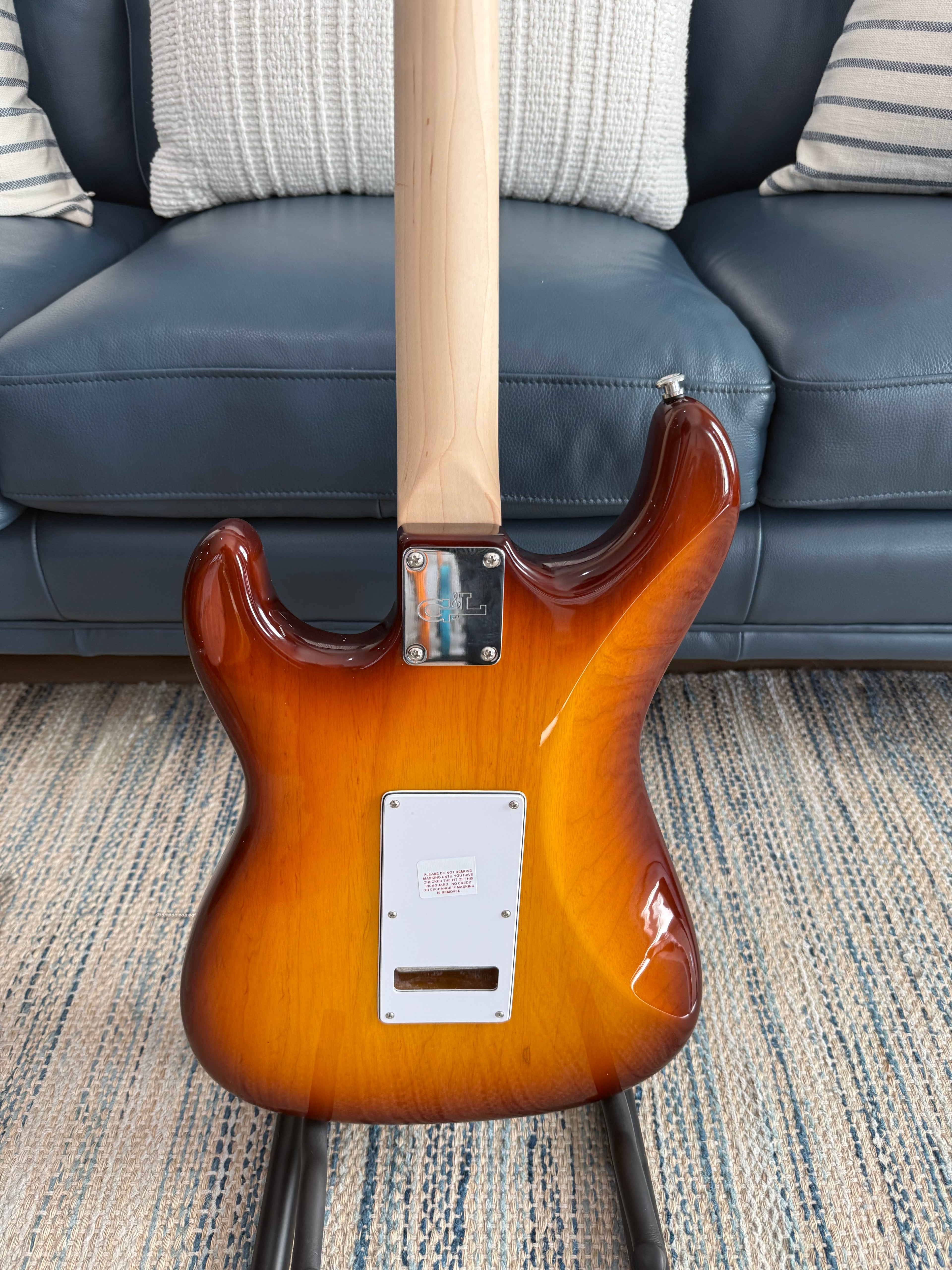 G&L Fullerton Deluxe Legacy SSS Alder Old School Tobacco Sunburst Finish Made In USA