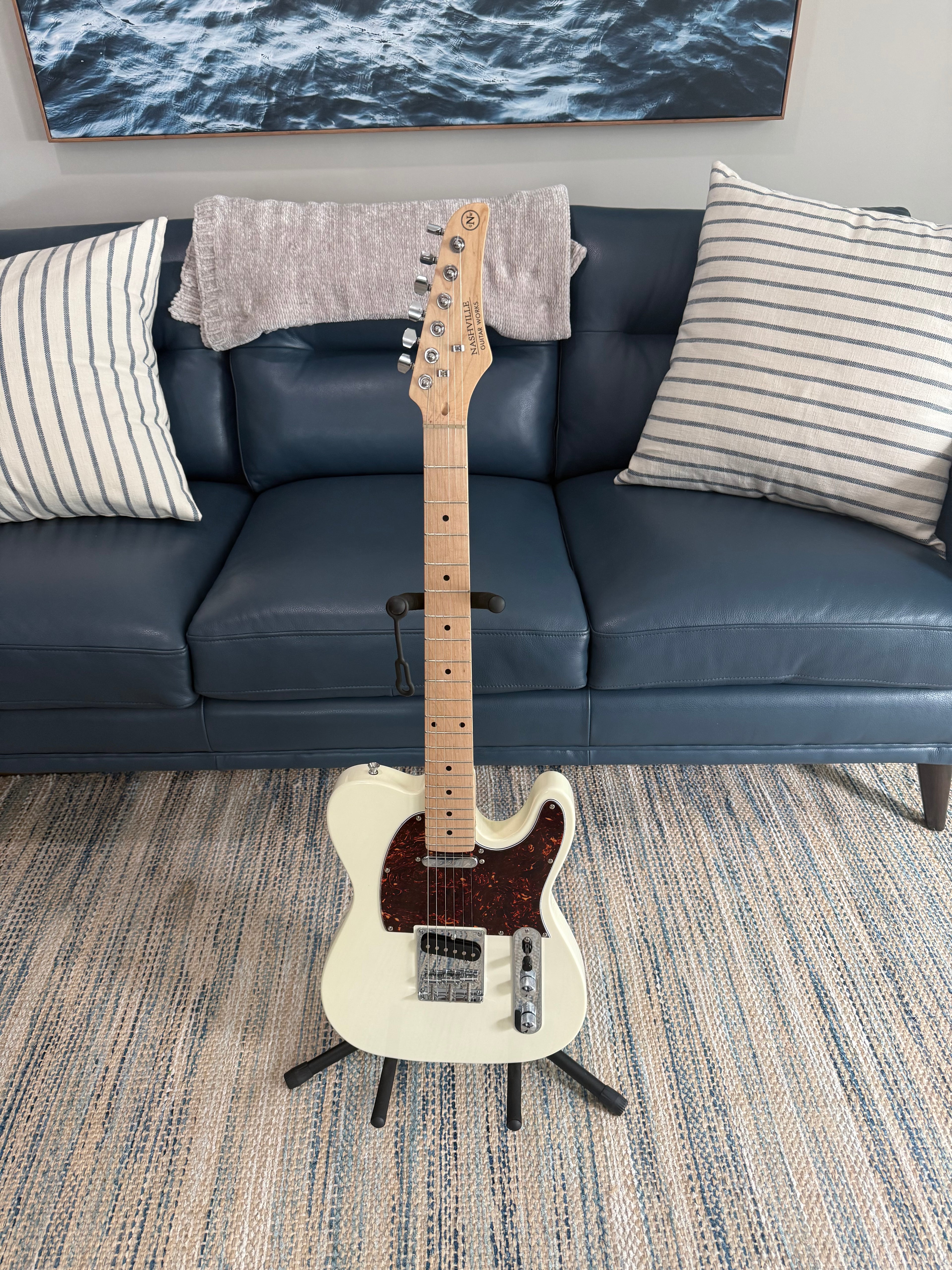 Nashville Guitar Works 120IV T-Style in Ivory - Palm Harbor Music