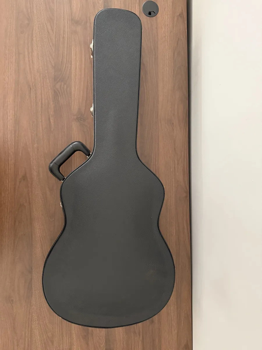 Used Alvarez hollow body electric guitar hardshell case with sturdy construction and plush interior padding.