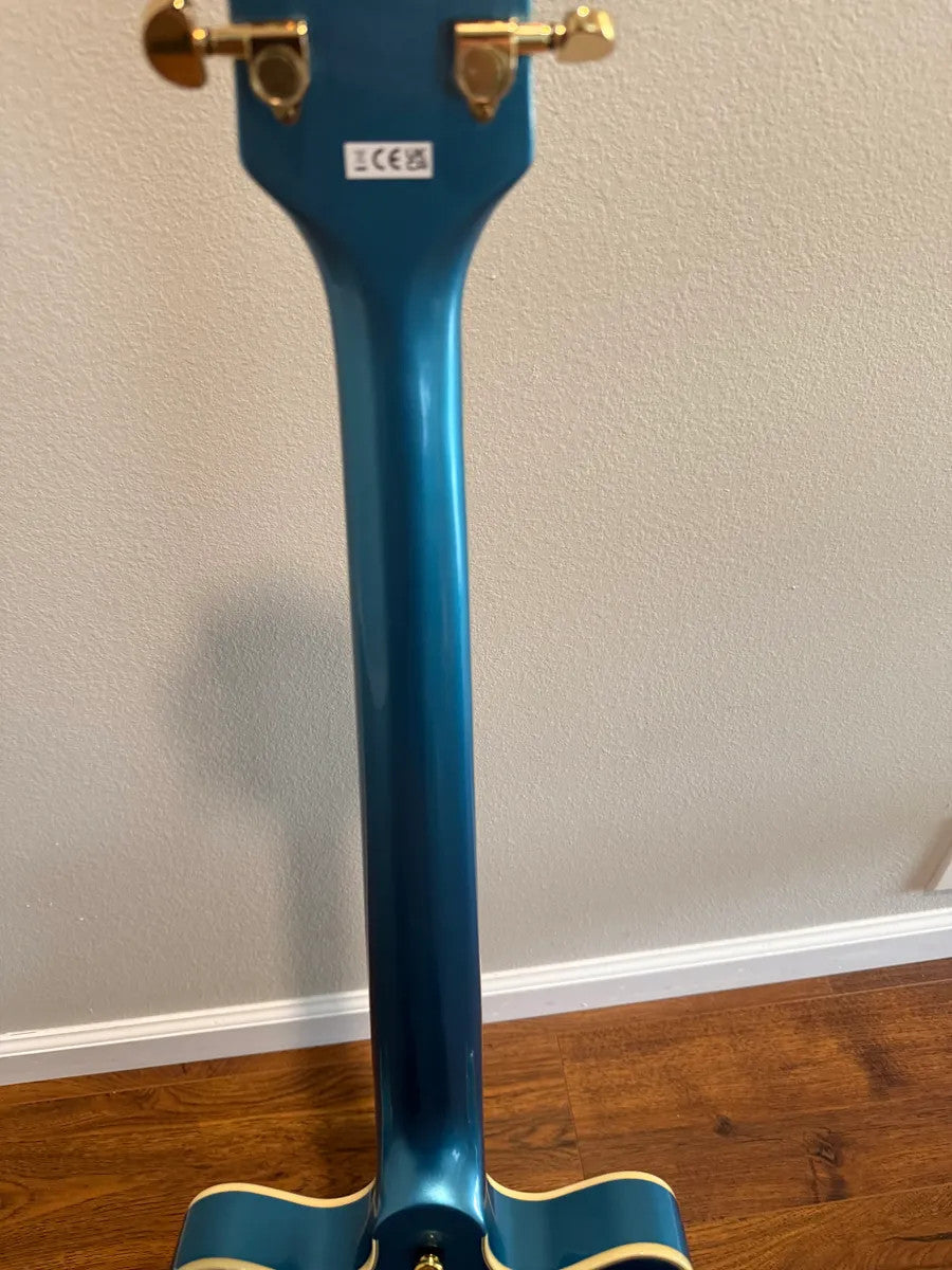 Used Gretsch G2655TG Streamliner CB JR DC Electric Guitar in sunburst finish with double cutaway body and chrome hardware.