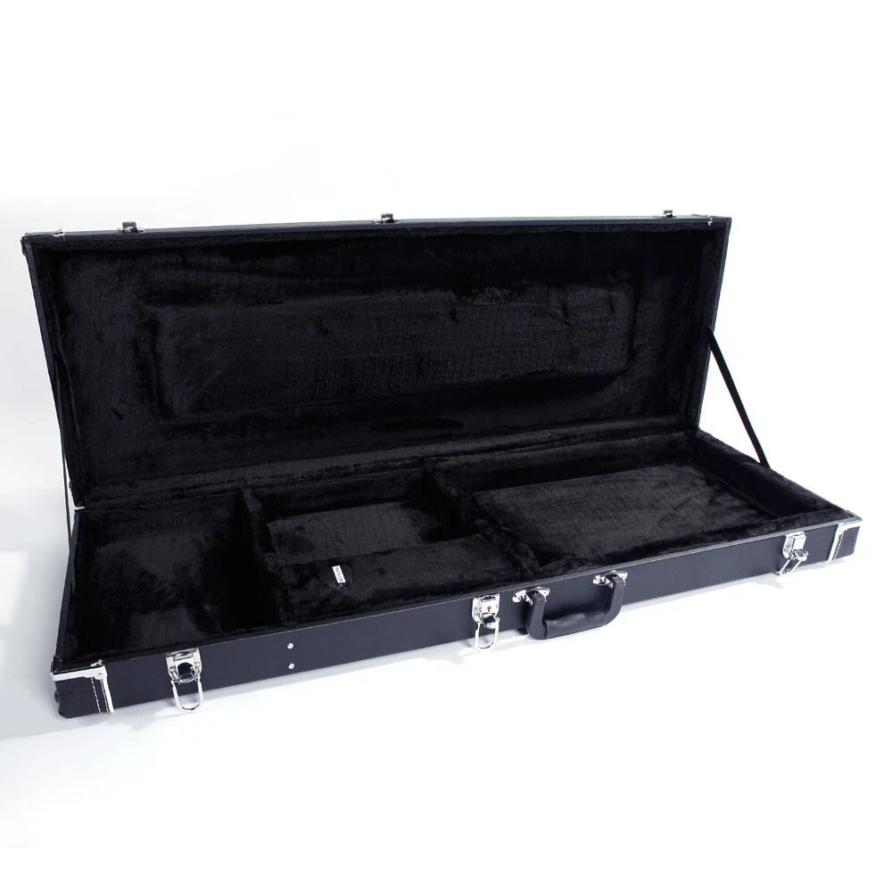 Palm Harbor Music electric guitar hard case featuring a square design and durable exterior for protection.