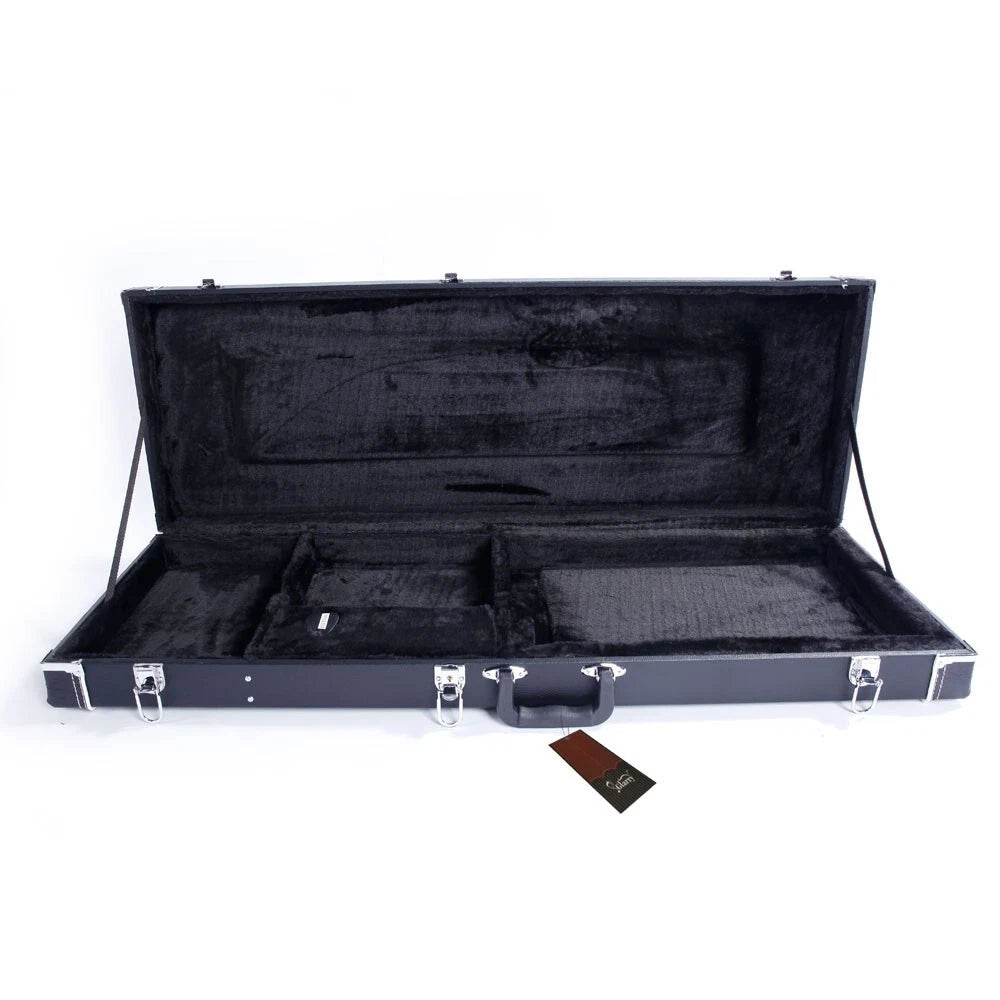 Palm Harbor Music high-grade electric guitar square hard case with sturdy handle and protective interior padding.