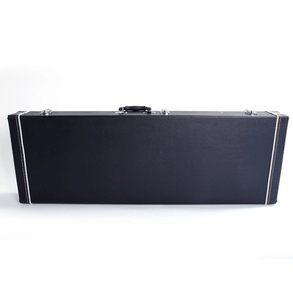 High grade electric guitar square hard case by Palm Harbor Music, featuring a durable exterior and plush interior padding.
