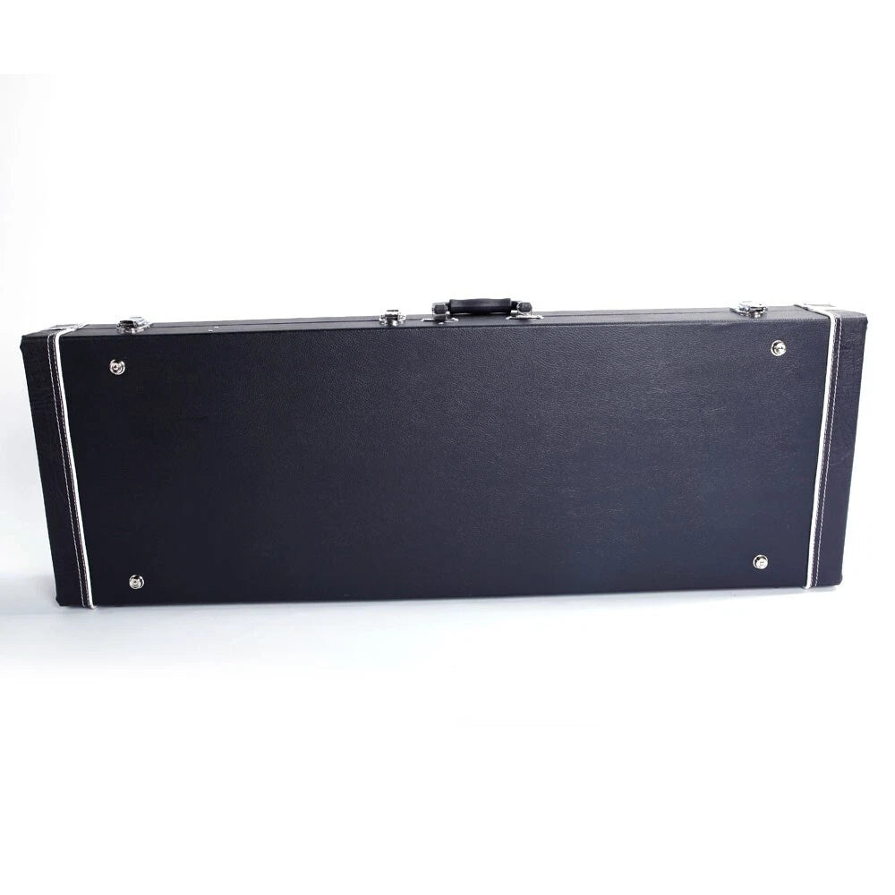 Palm Harbor Music high grade electric guitar hard case with protective interior and durable exterior, shown in black.