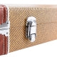 Yellow tweed hard case for Glarry high grade electric guitar, featuring a sturdy design and plush interior for protection.