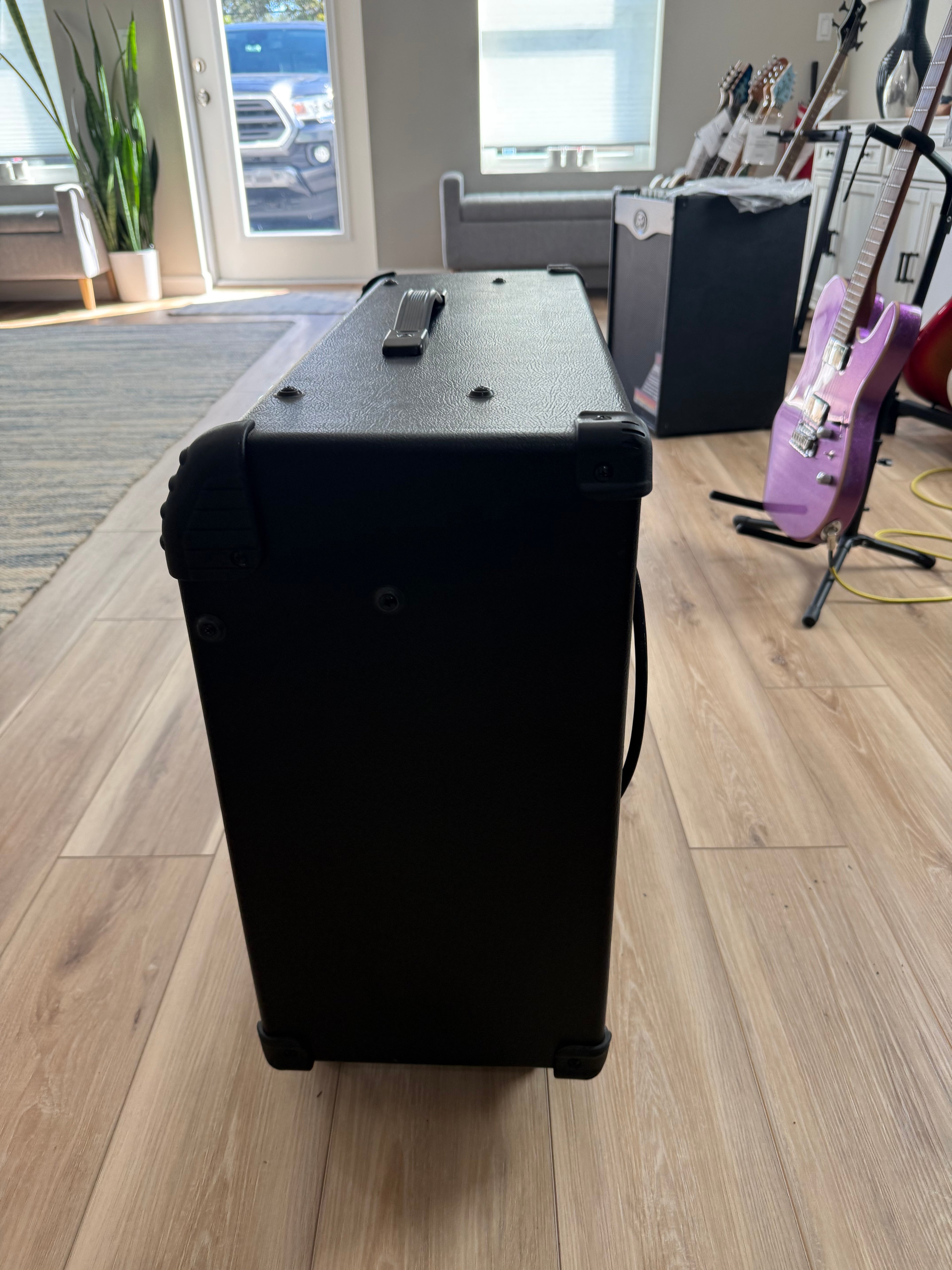 Used Line 6 Spider III 150W stereo guitar amplifier with dual 12-inch speakers in a classic design.